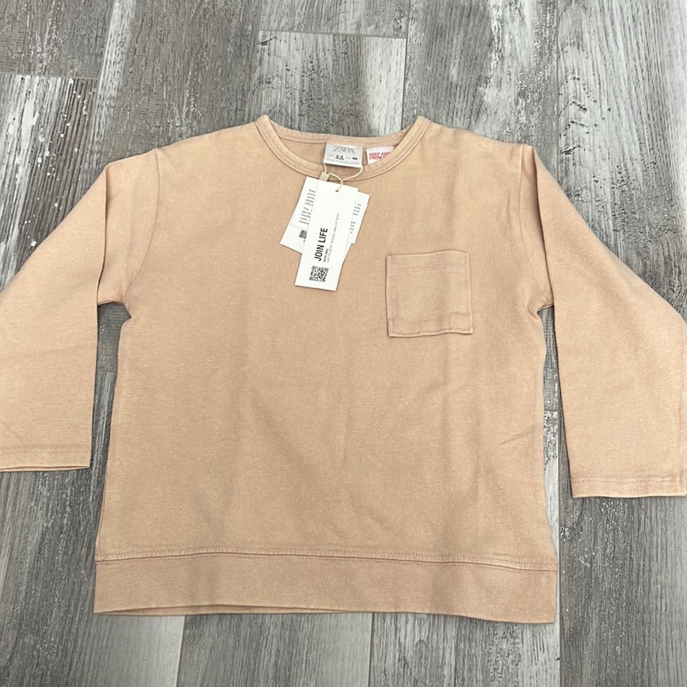 Zara Unisex Plain Pocket T-Shirt